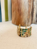 💍 Bague Perles Ajustable 🌿