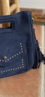 Sac Maya - En cuir Bleu