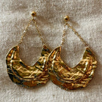 💫 Boucles d’oreilles Martelées Or ✨