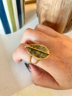 💎 Bague Ajustable Turquoise Africaine 💙