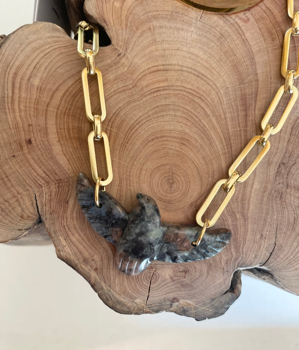 🖤 Collier en Obsidienne 🌑