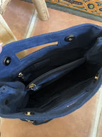 Sac Maya - En cuir Bleu