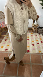 Robe "Léona" - Beige
