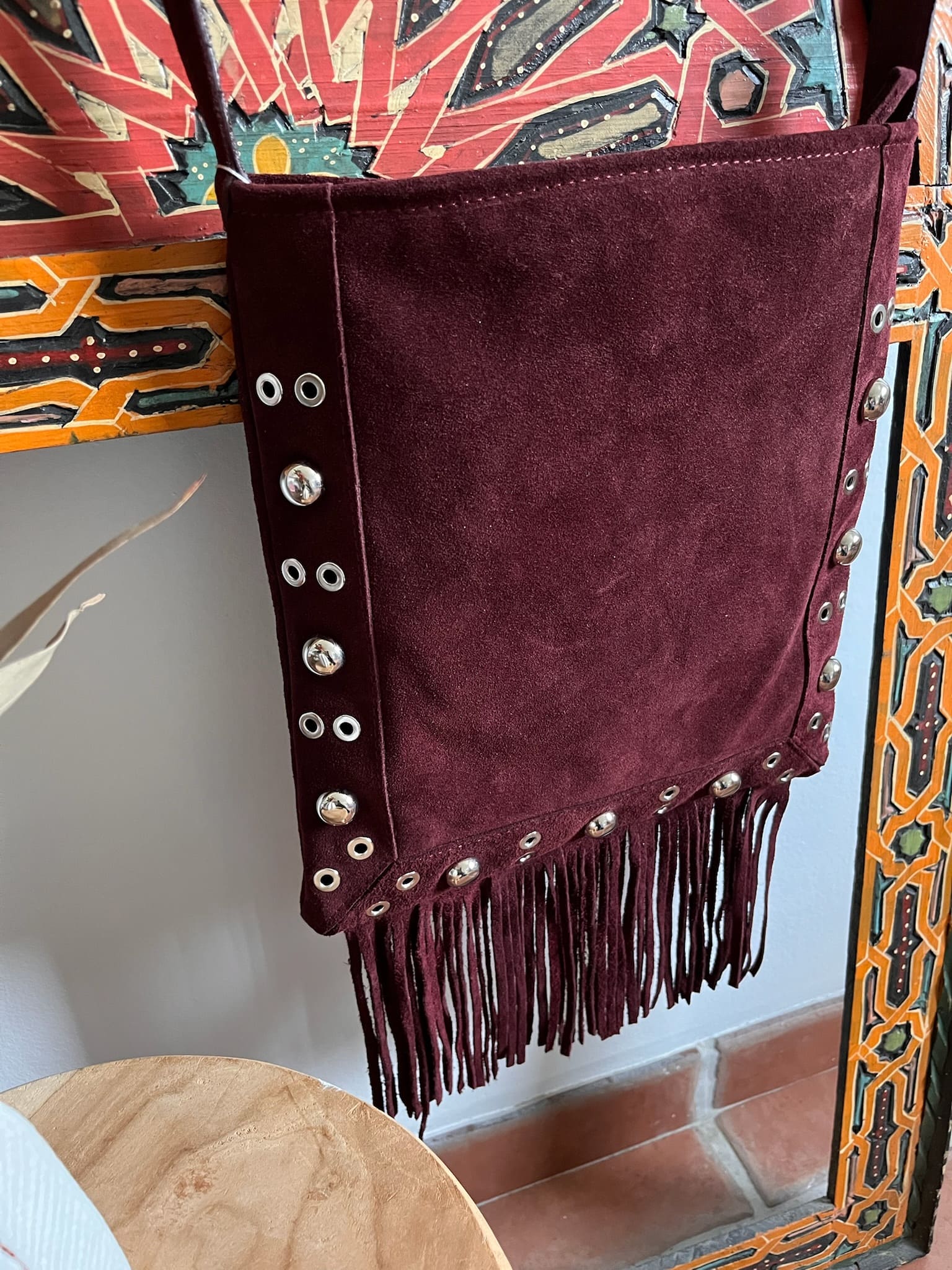 Sac Alba - En cuir Bordeaux