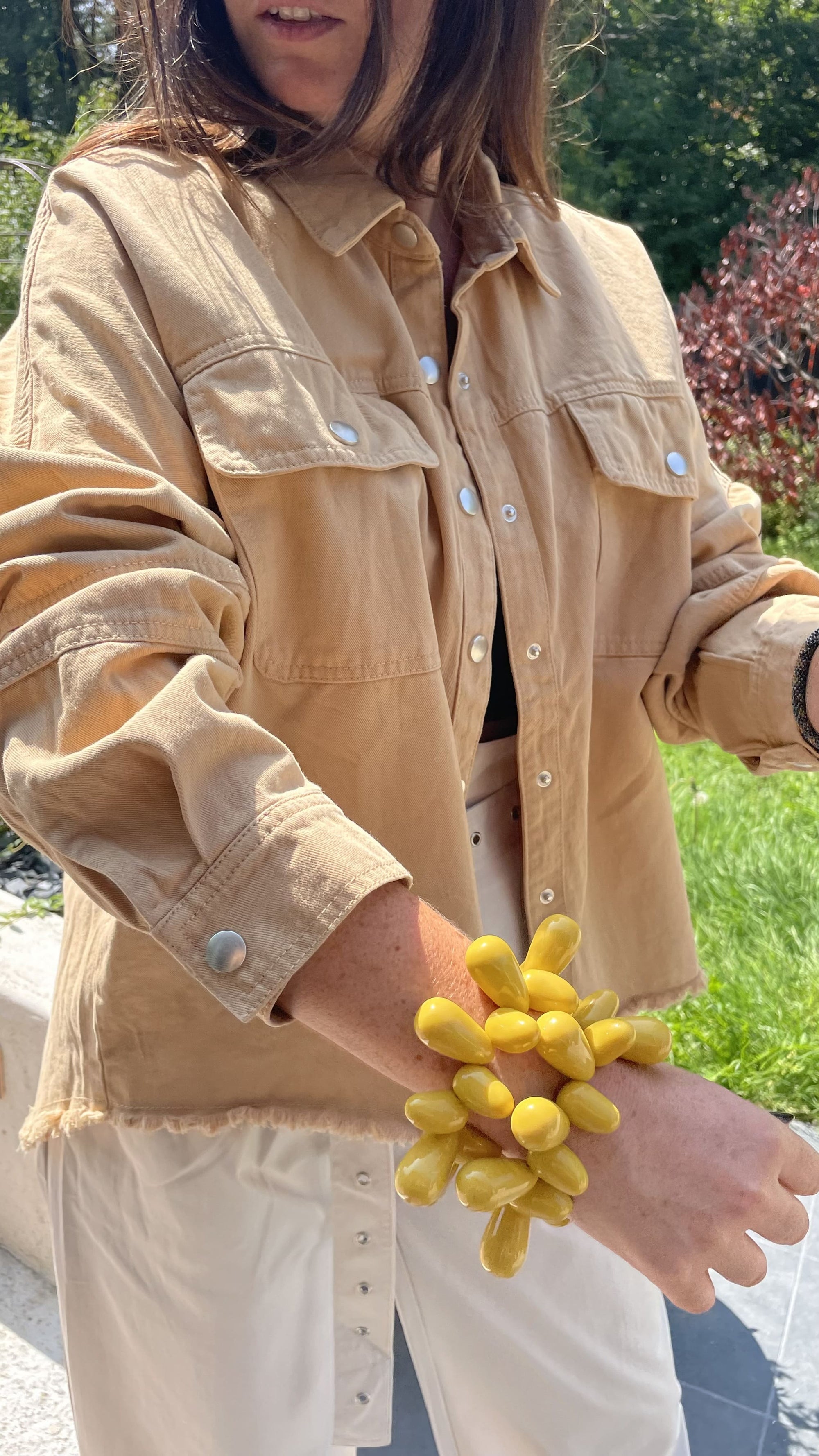 Veste Oversize - Beige en Coton