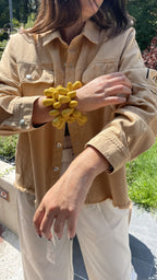 Veste Oversize - Beige en Coton