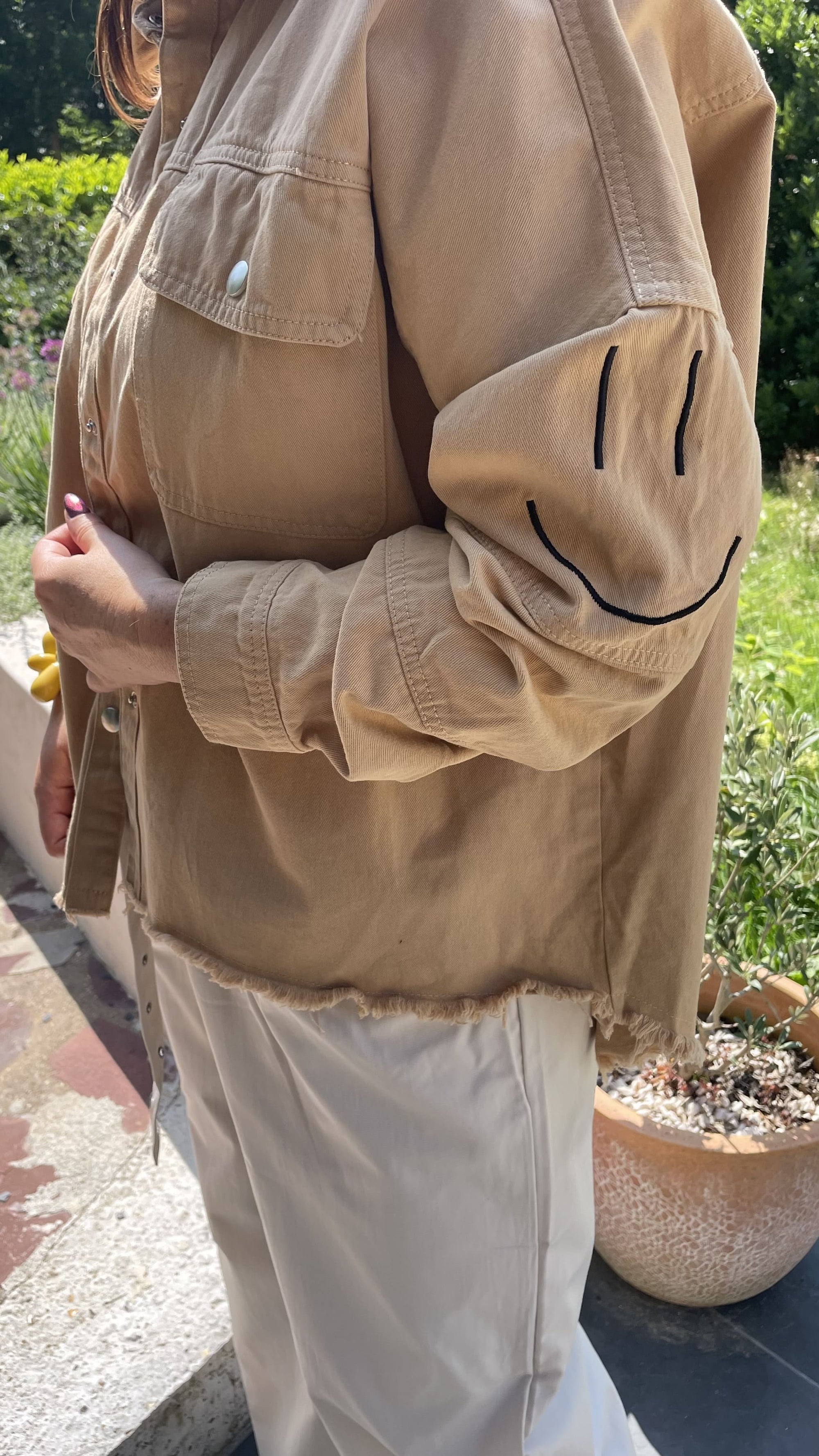 Veste Oversize - Beige en Coton