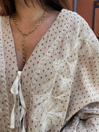 Blouse à Nœud Brodée