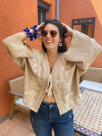 Blouse à Nœud Brodée