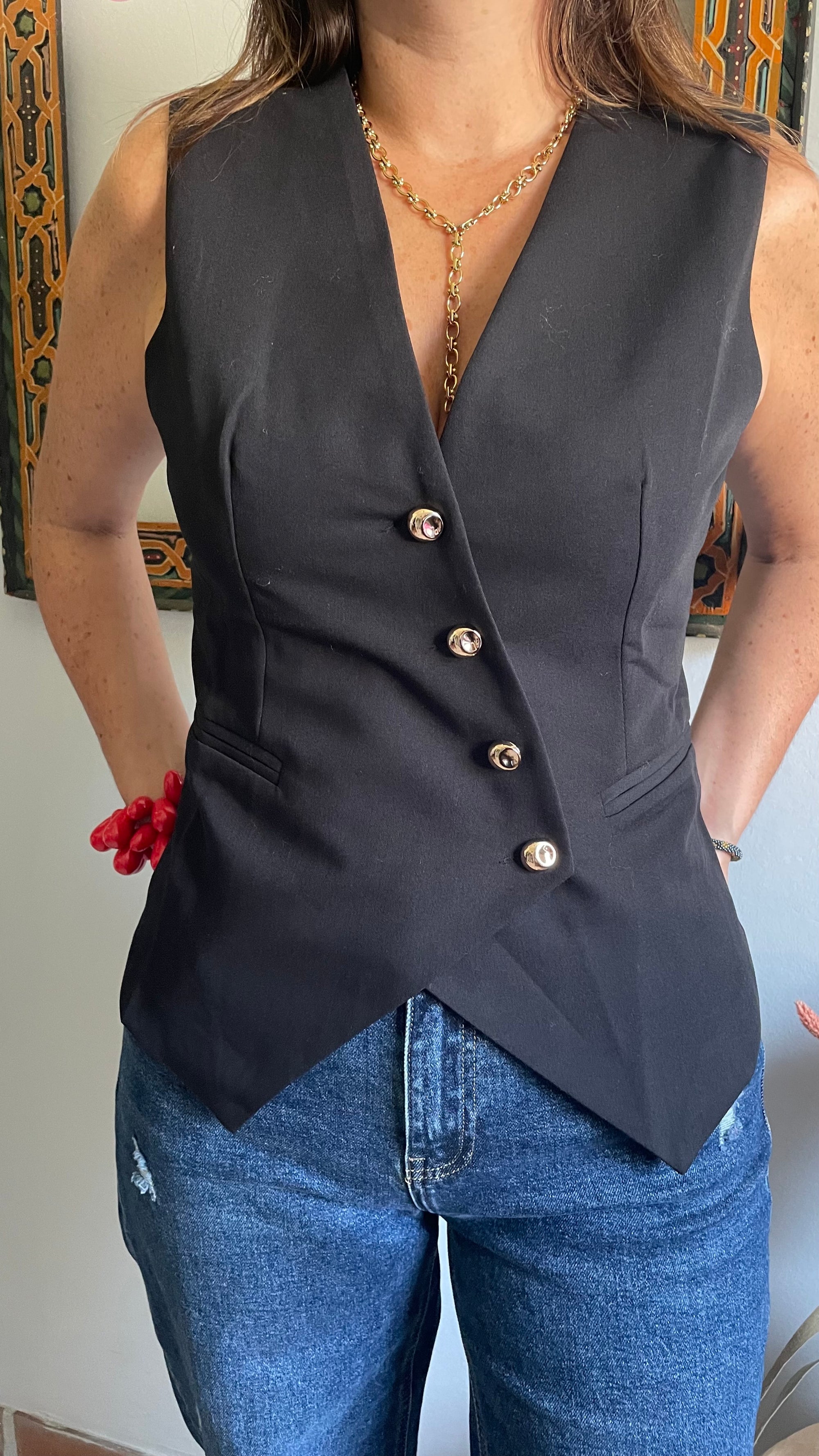 Gilet de Tailleur - Noir