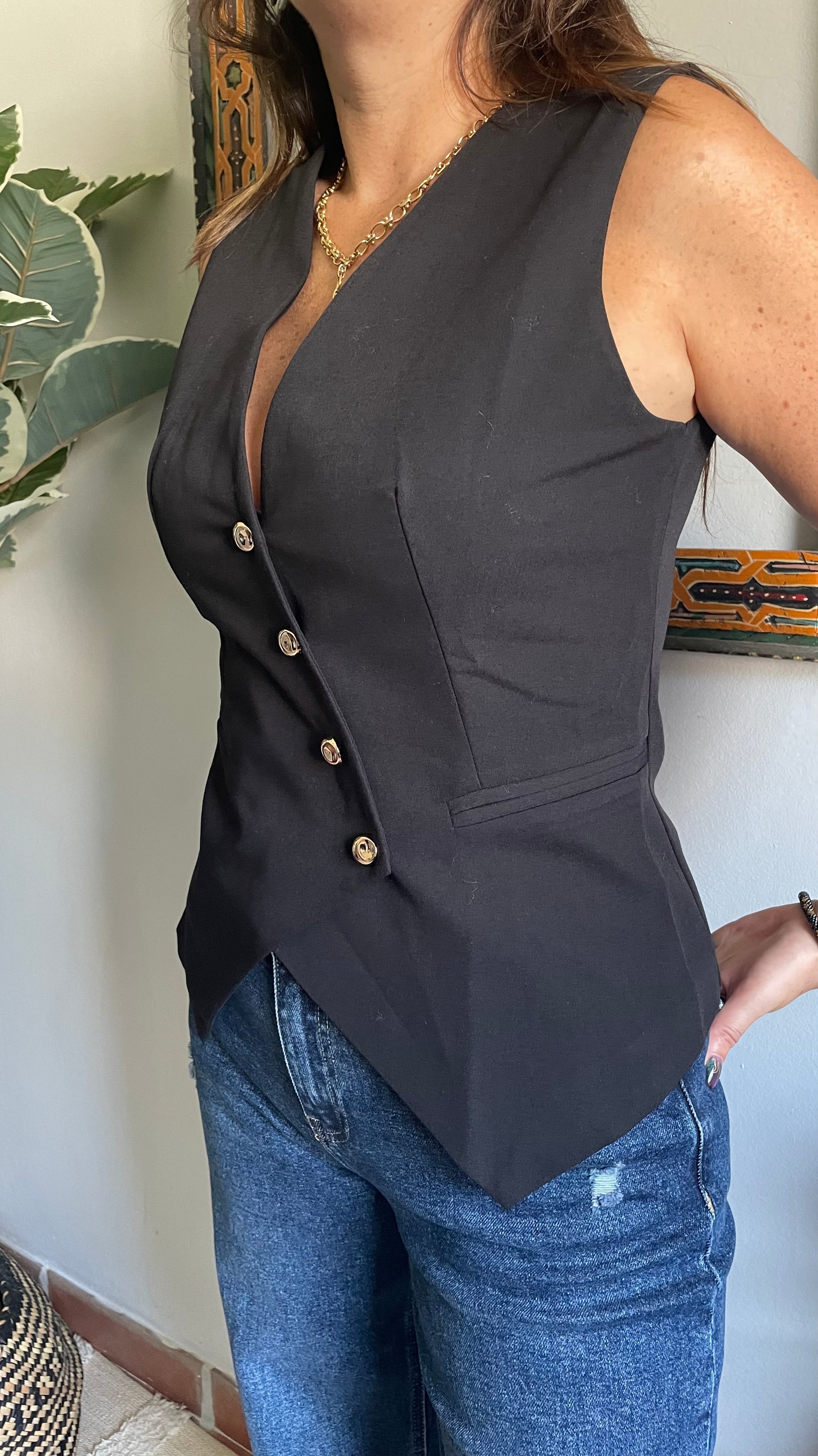 Gilet de Tailleur - Noir