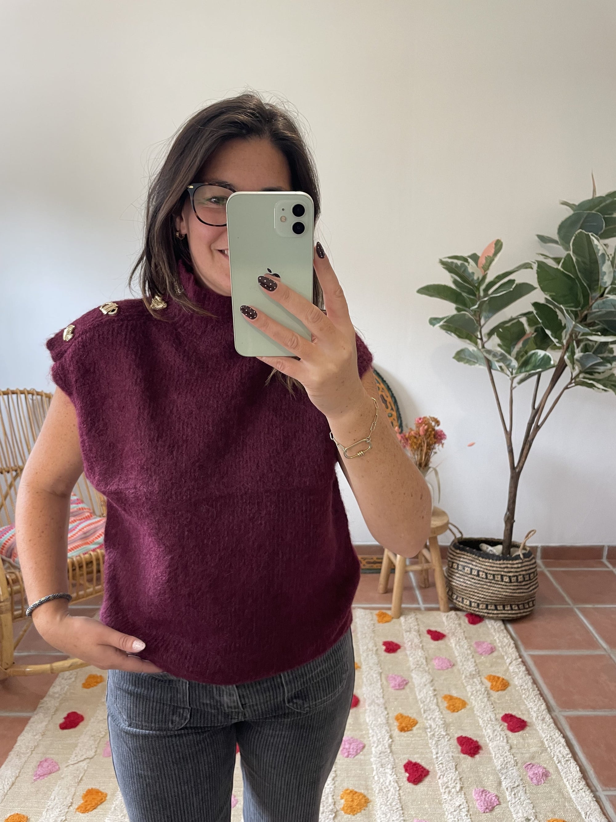 Pull "Hugo" - Bordeaux