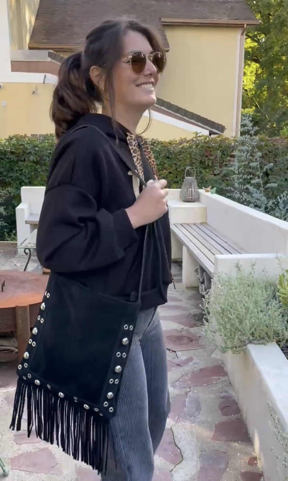 Sac Alba - En cuir noir