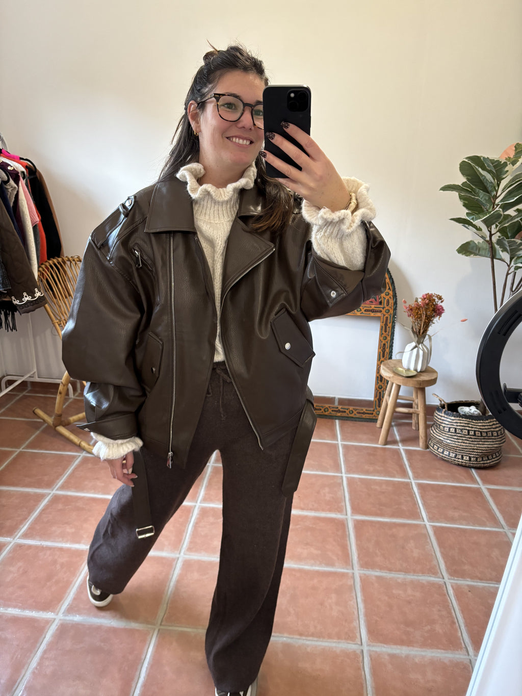 Perfecto oversize - Chocolat