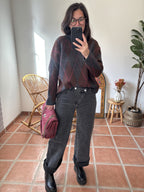 Jean asymétrique gris