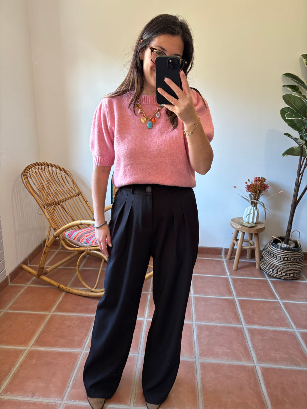 Pantalon de tailleur noir