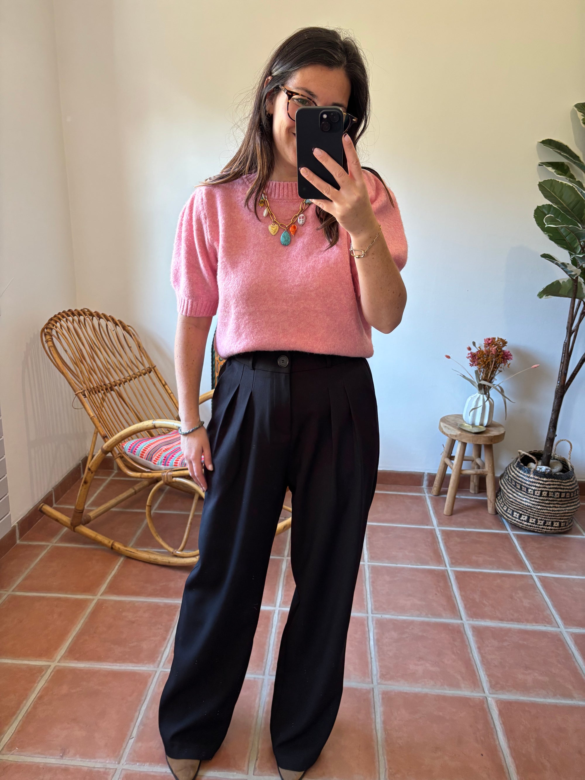 Pantalon de tailleur noir