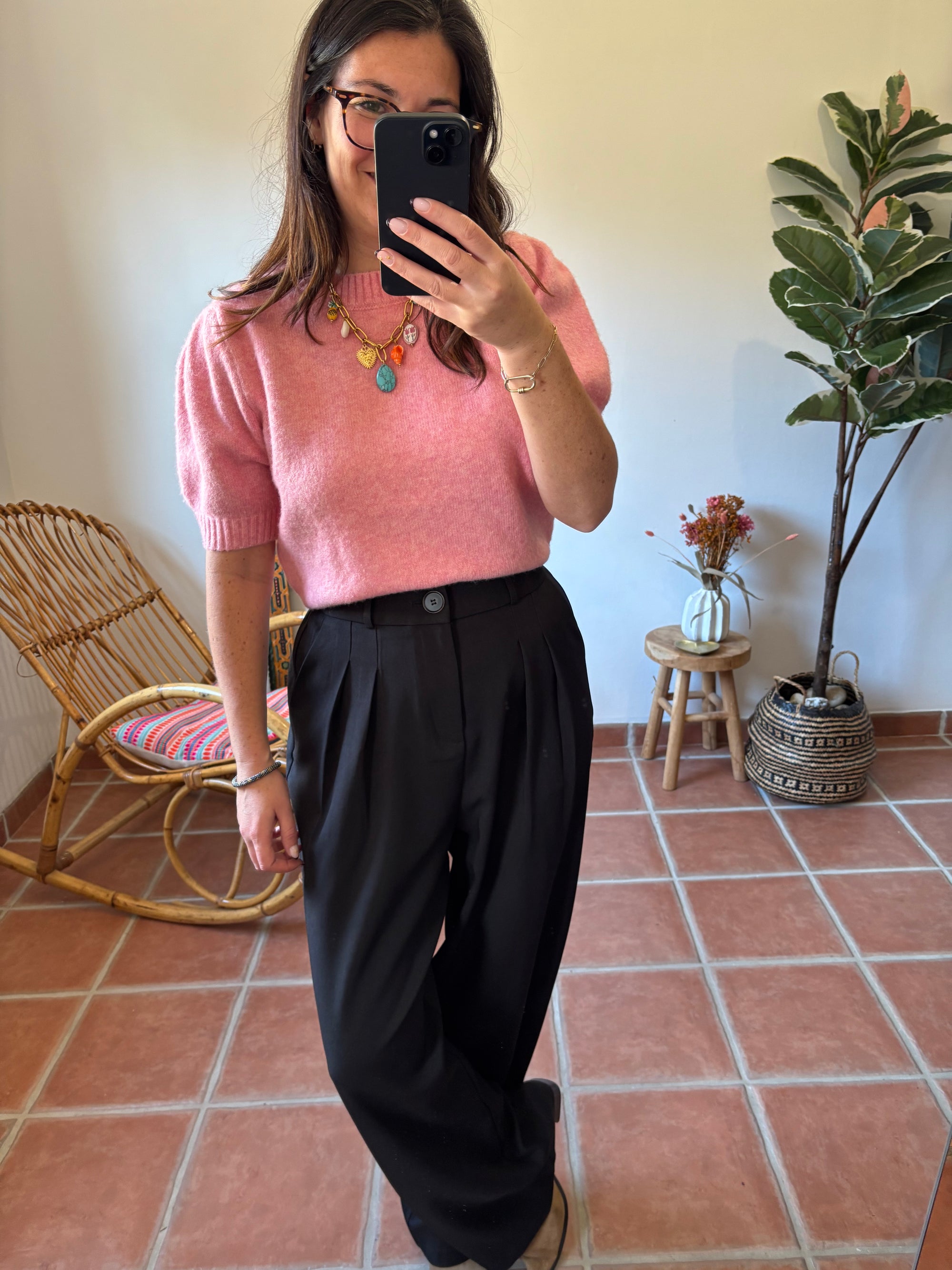 Pantalon de tailleur noir