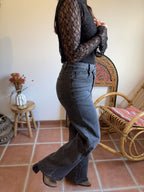 Jean asymétrique gris