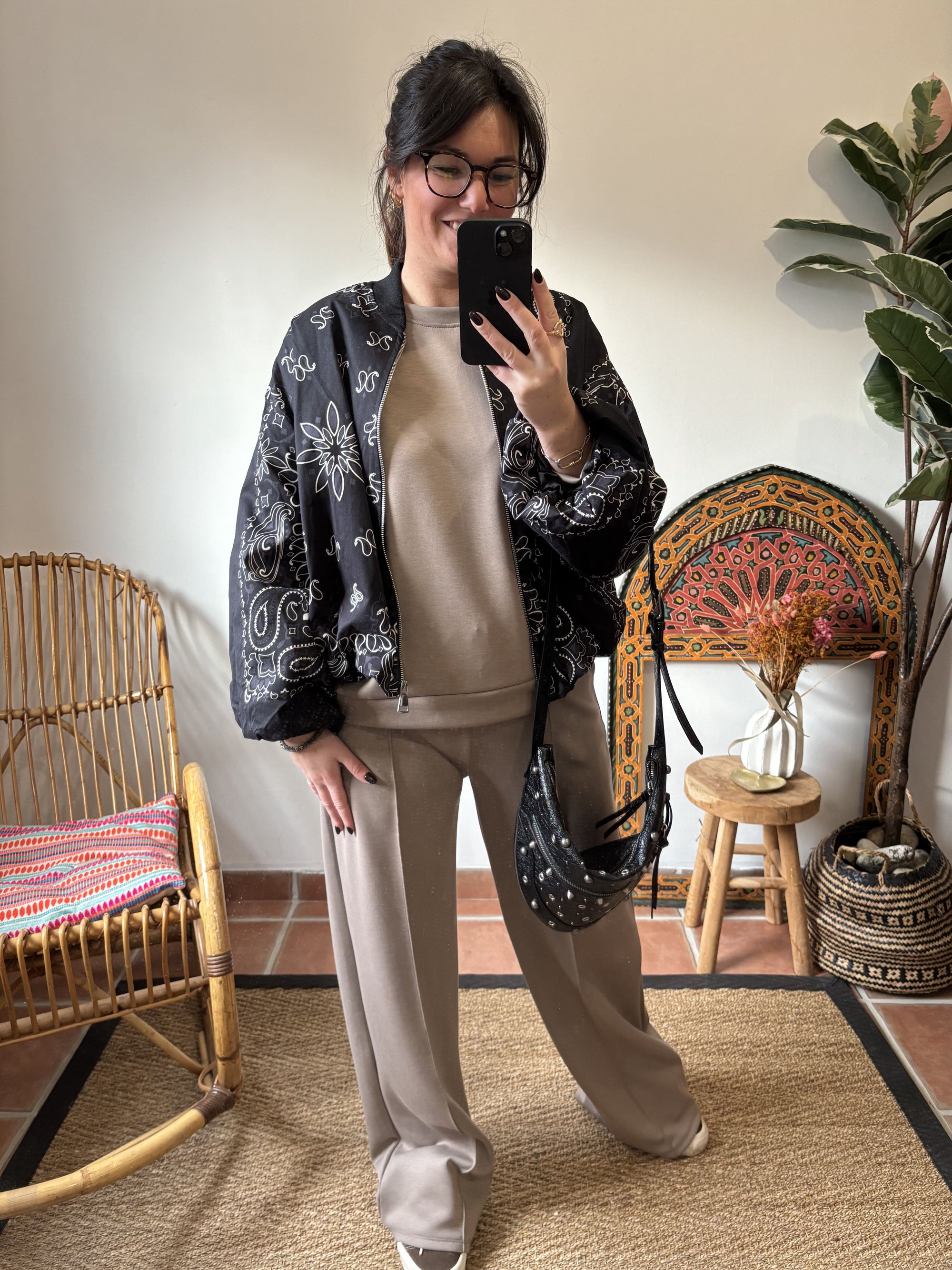 Ensemble de jogging- Crème