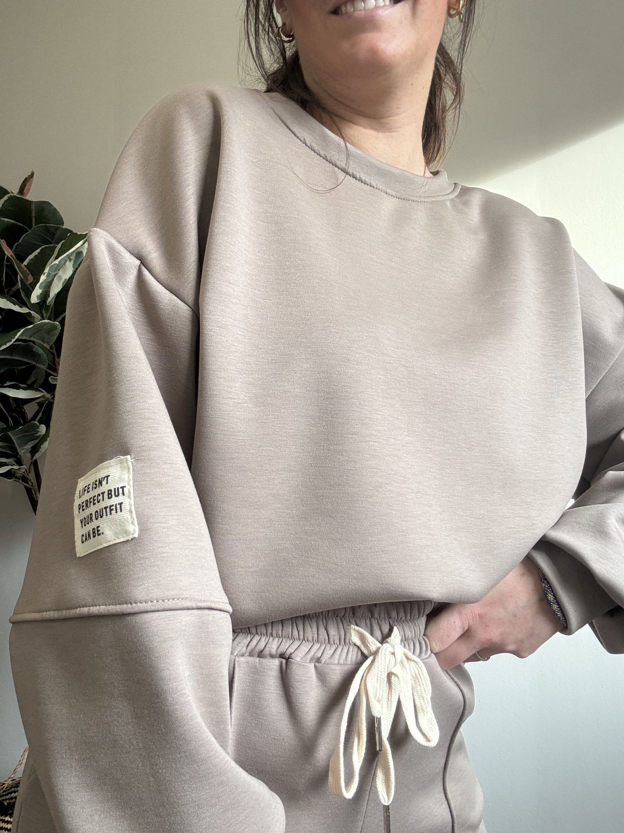 Ensemble de jogging- Crème