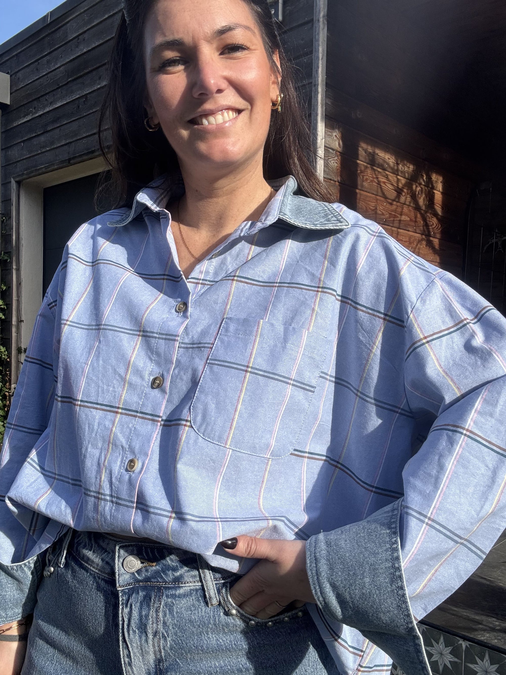 Chemise loose bleu - Denim