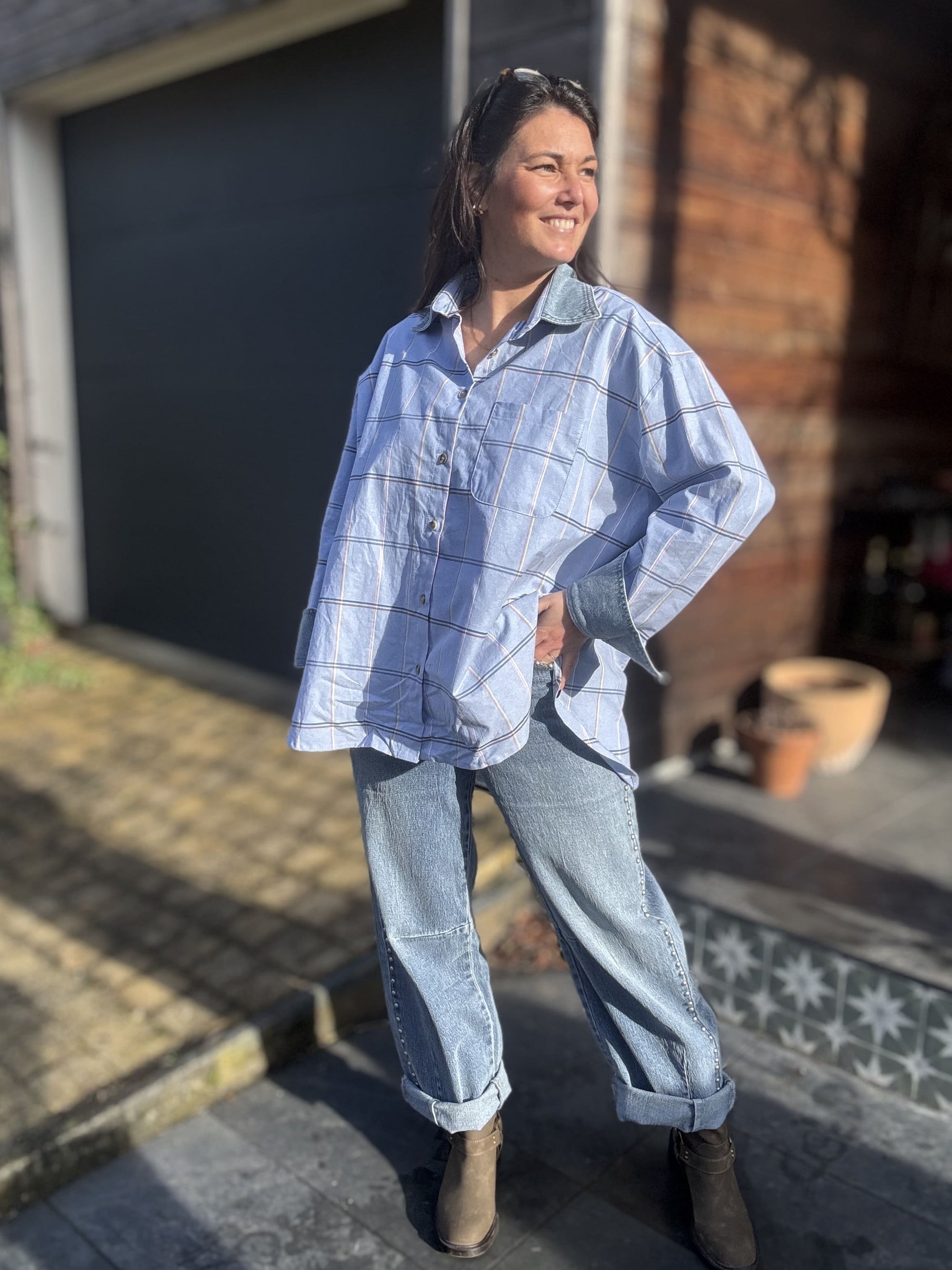 Chemise loose bleu - Denim