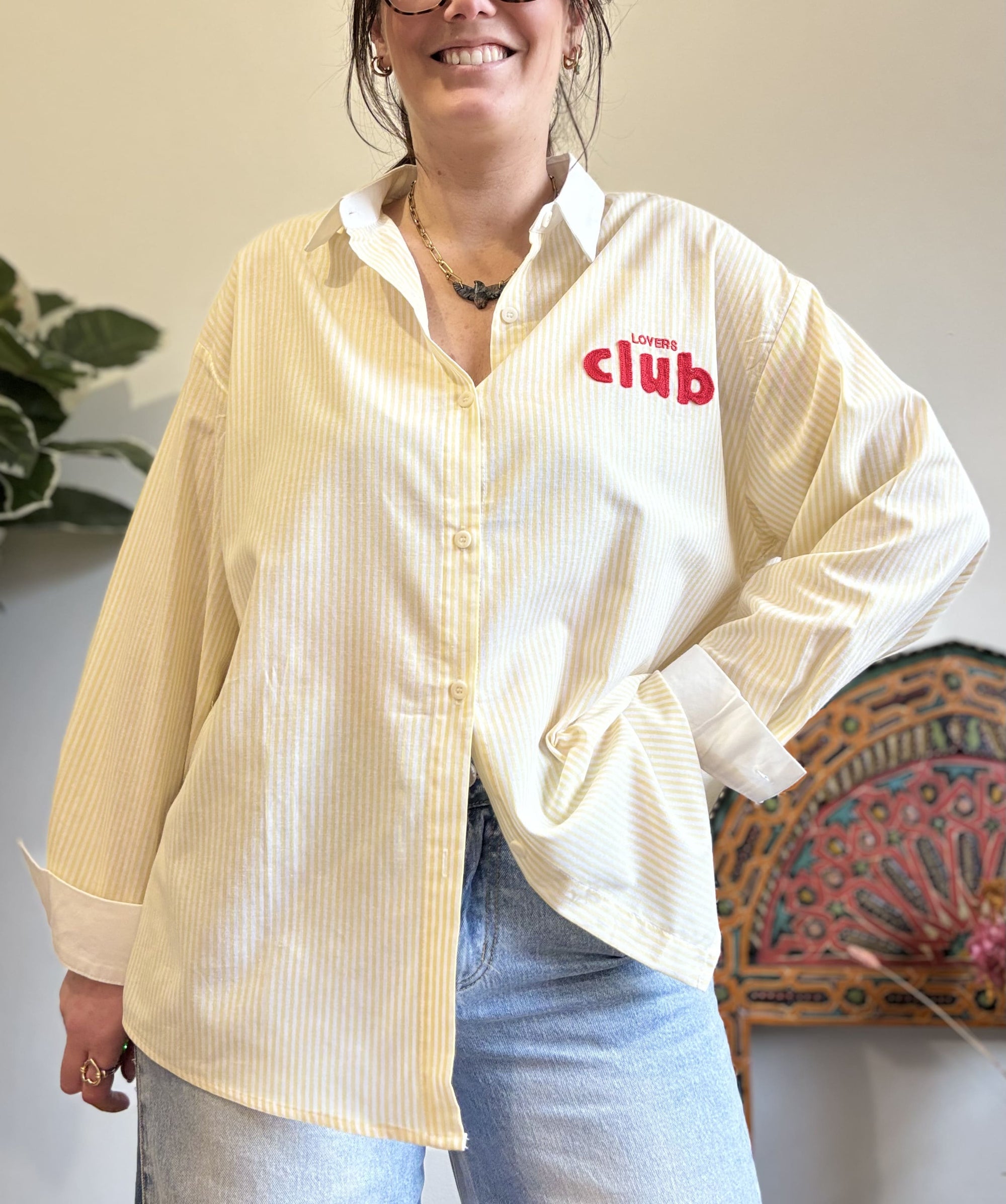 Chemise Lovers Club - Jaune