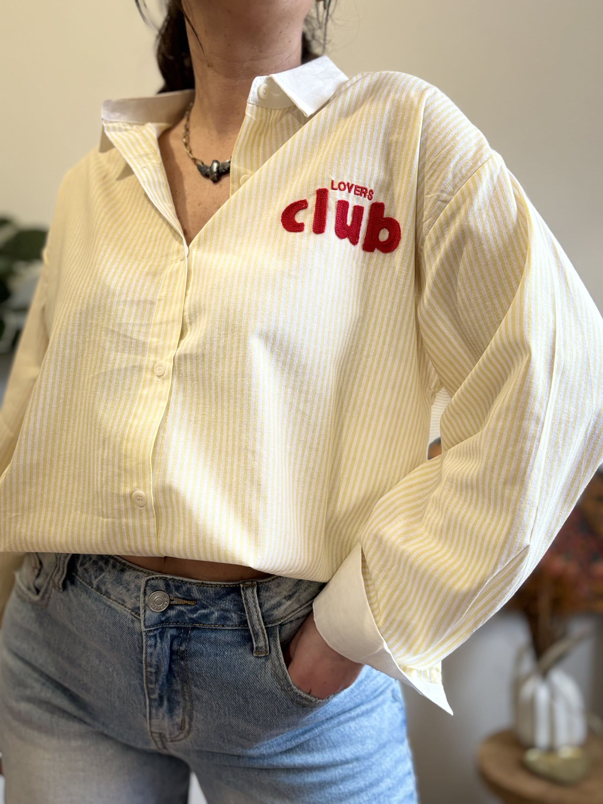 Chemise Lovers Club - Jaune