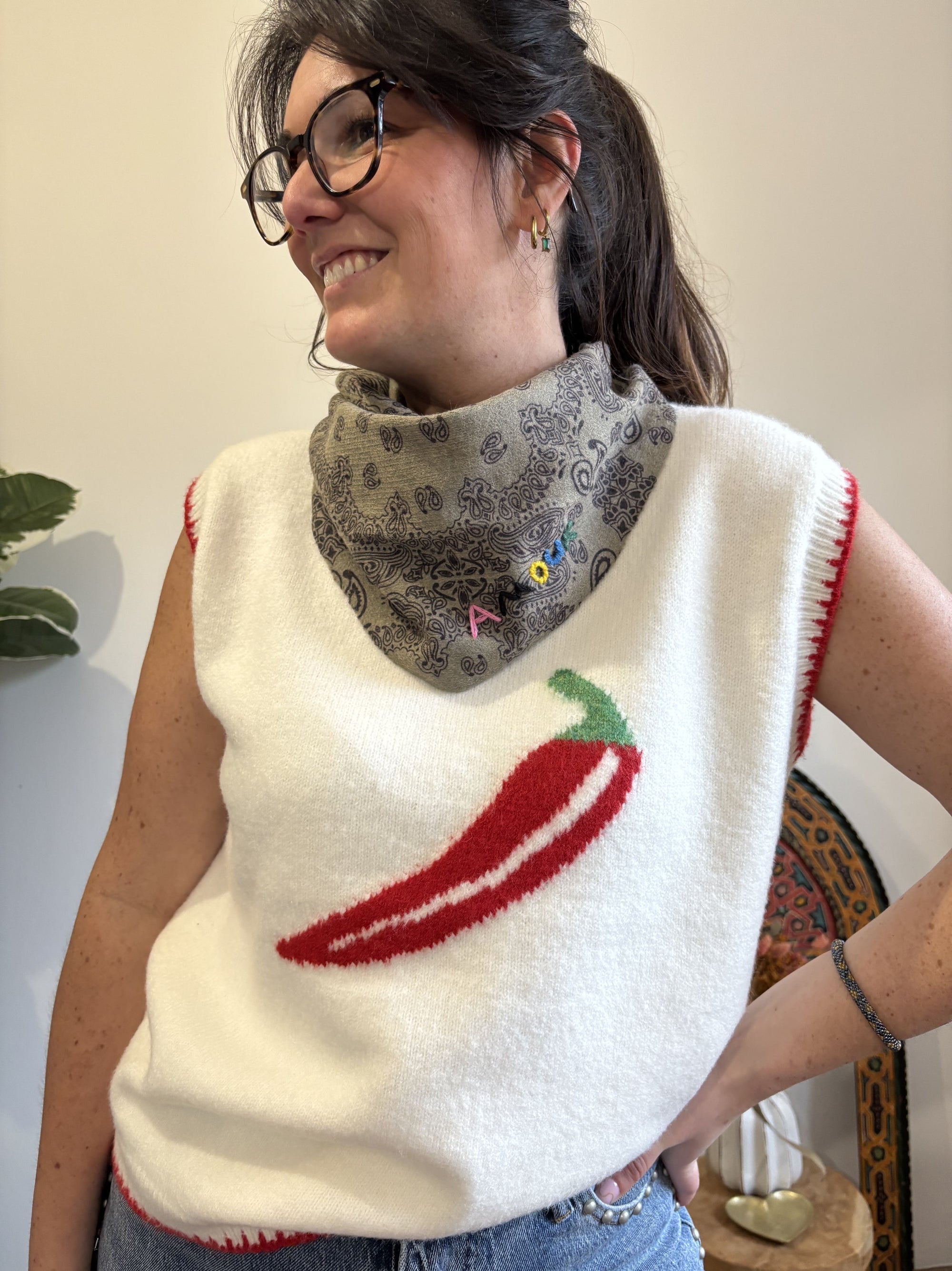 Echarpe Triangle - Bandana Kaki