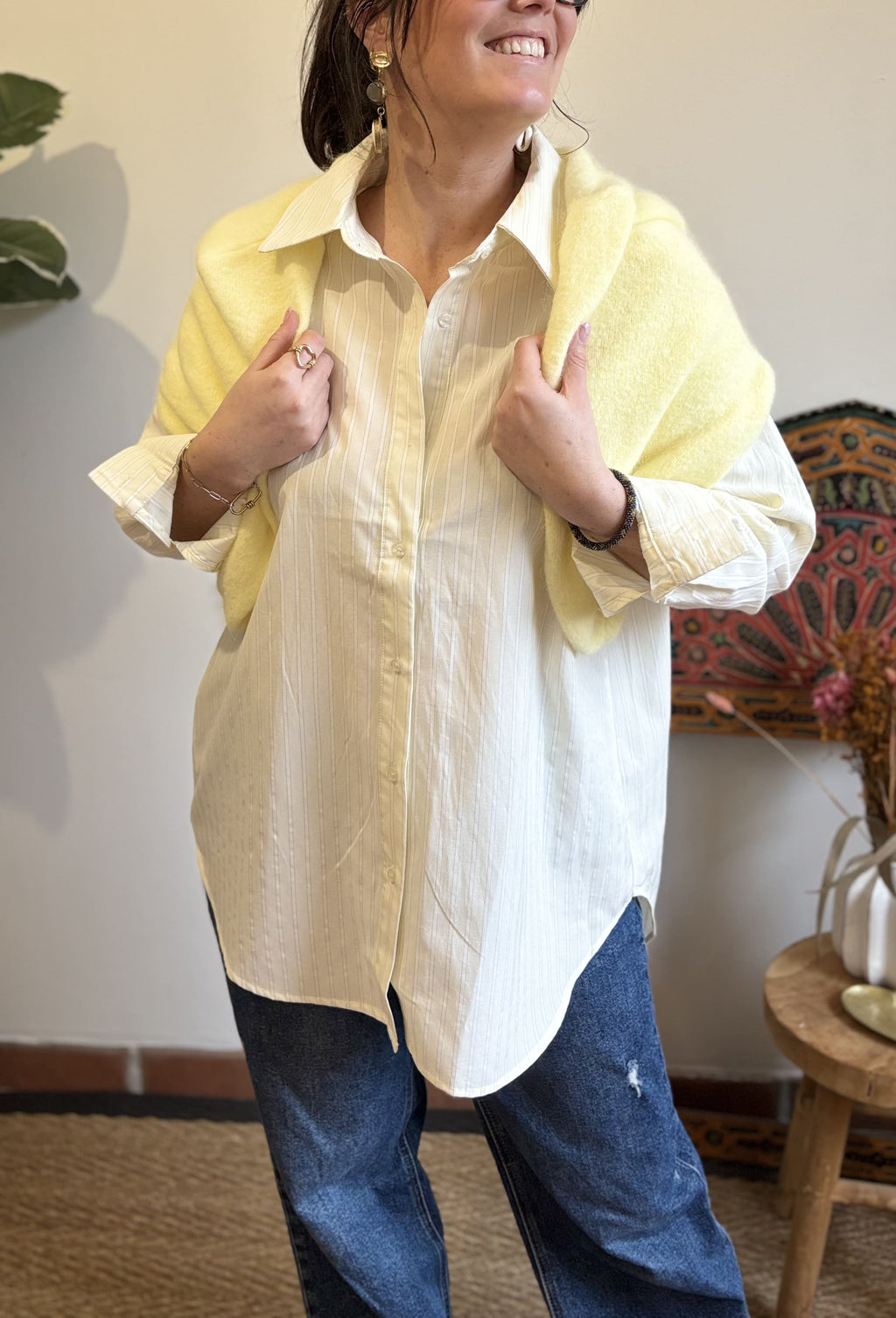 Chemise Jaune Rayée - Love