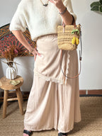 Pantalon à dentelle - Beige