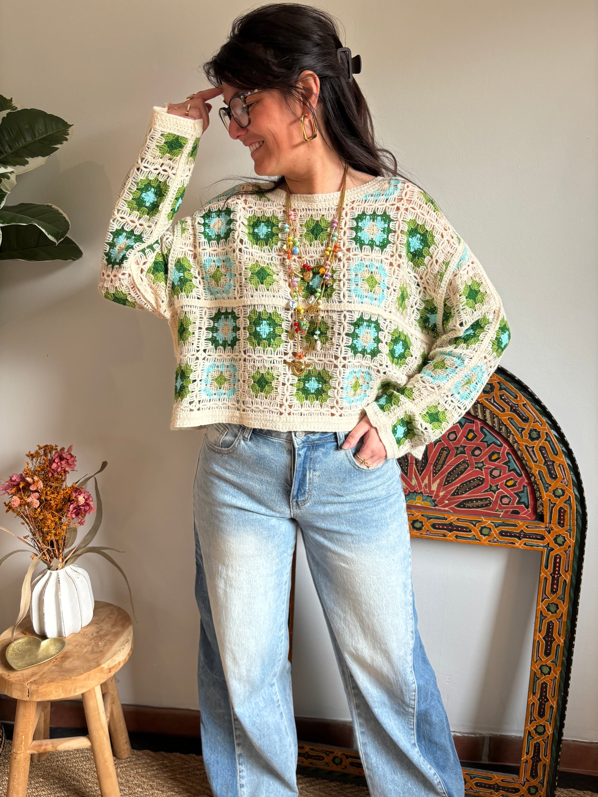Le Top en crochet Lila