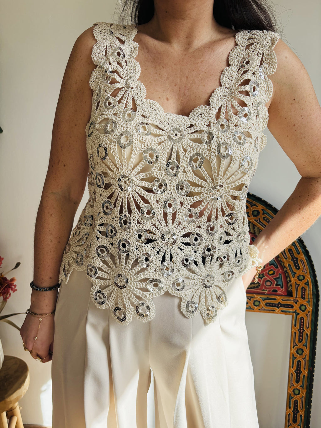 Le débardeur en crochet Sasha