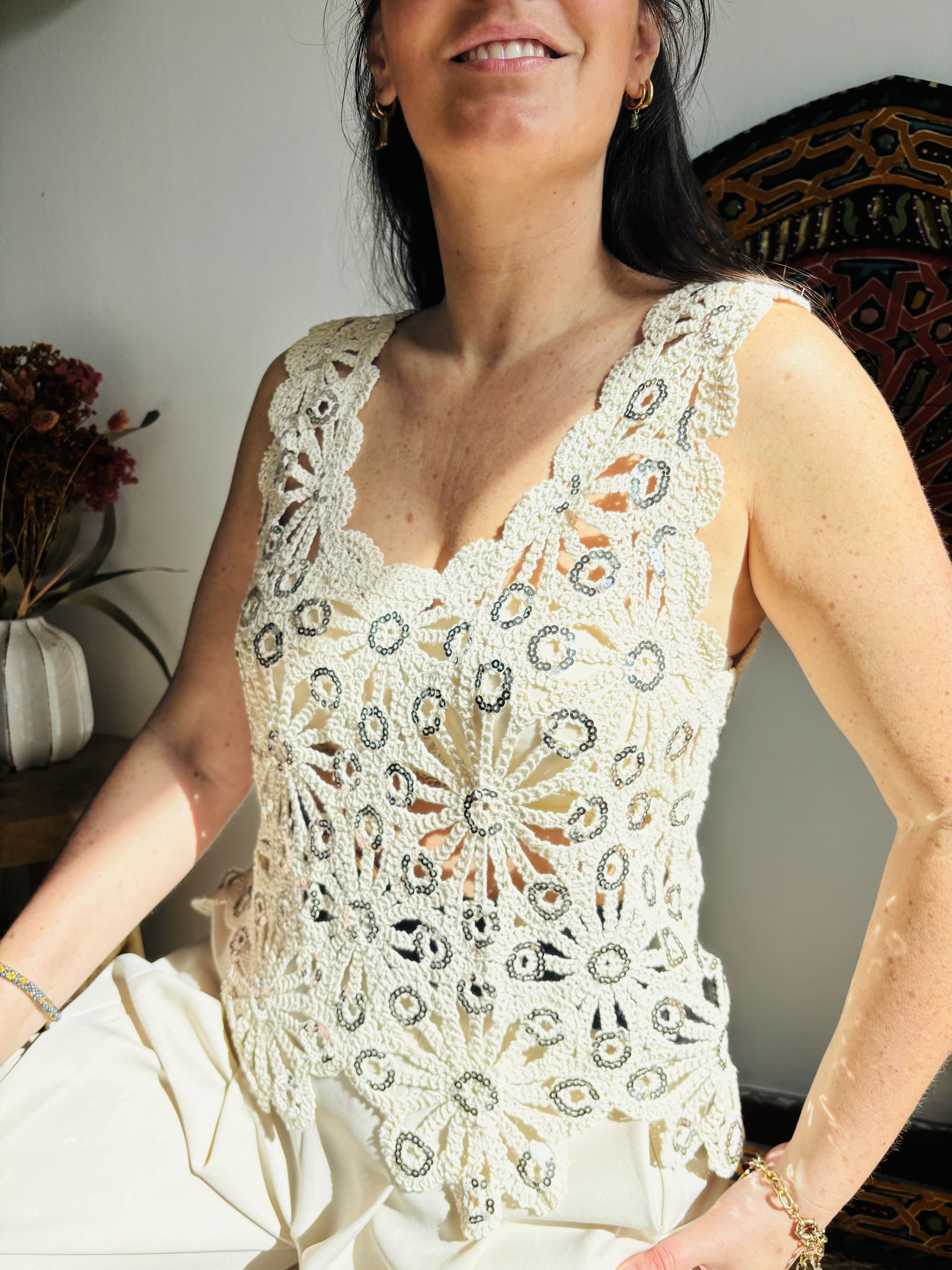 Le débardeur en crochet Sasha