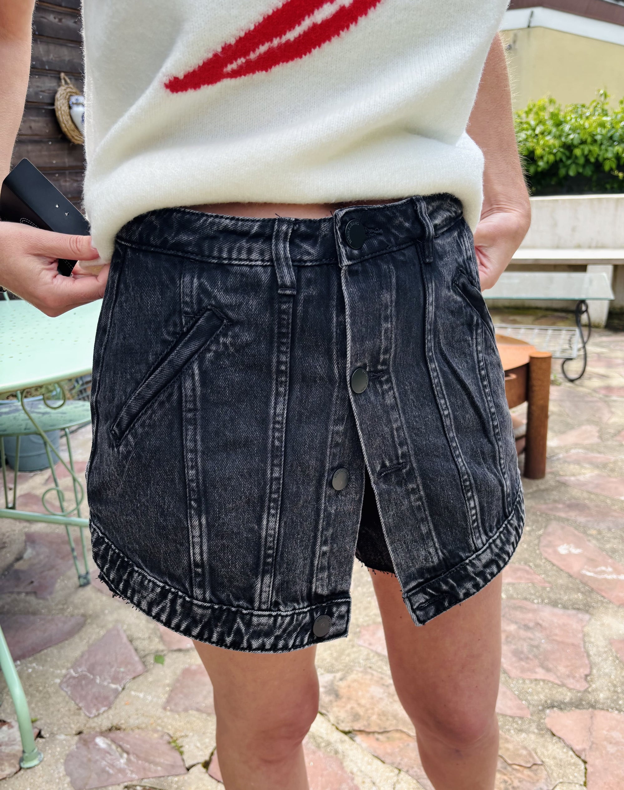 Short Charlie – Denim Noir ✨