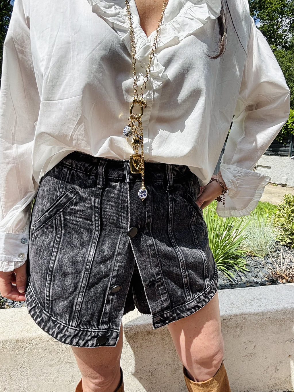 Short Charlie – Denim Noir ✨
