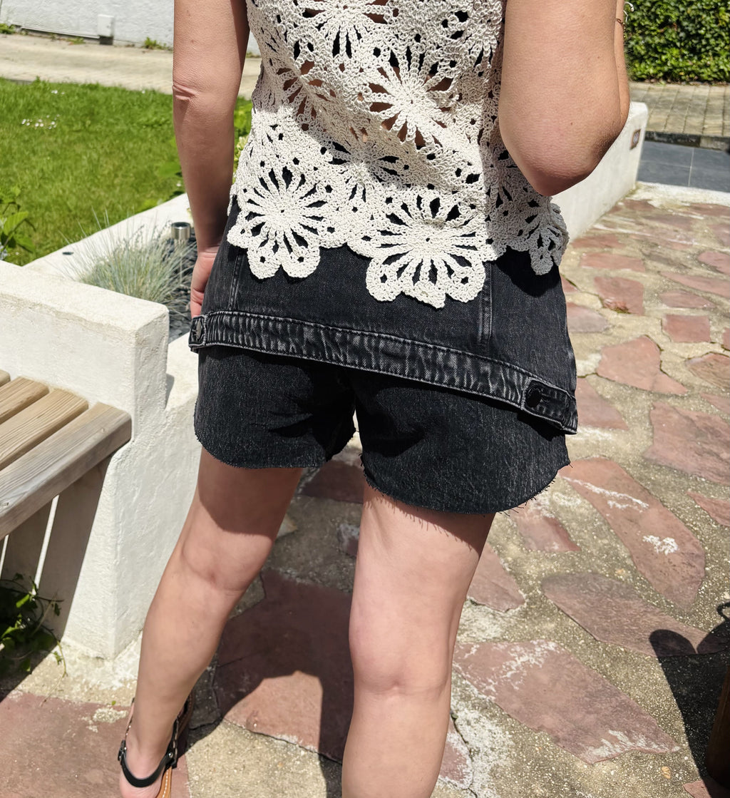 Short Charlie – Denim Noir ✨
