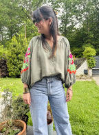 Blouse Paloma – Kaki 💚