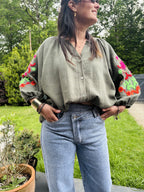 Blouse Paloma – Kaki 💚