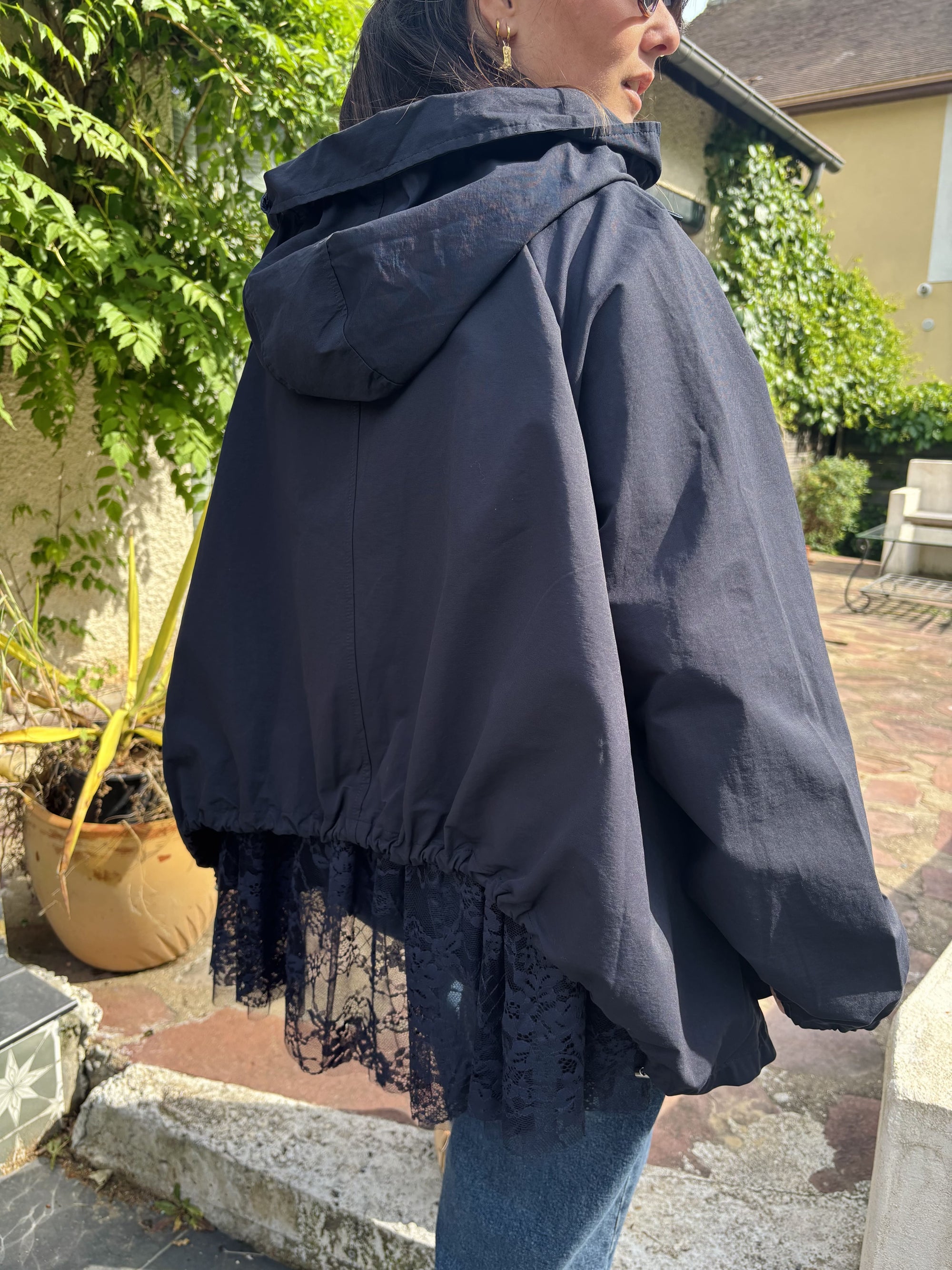Veste imperméable – Bleu Navy 🌊